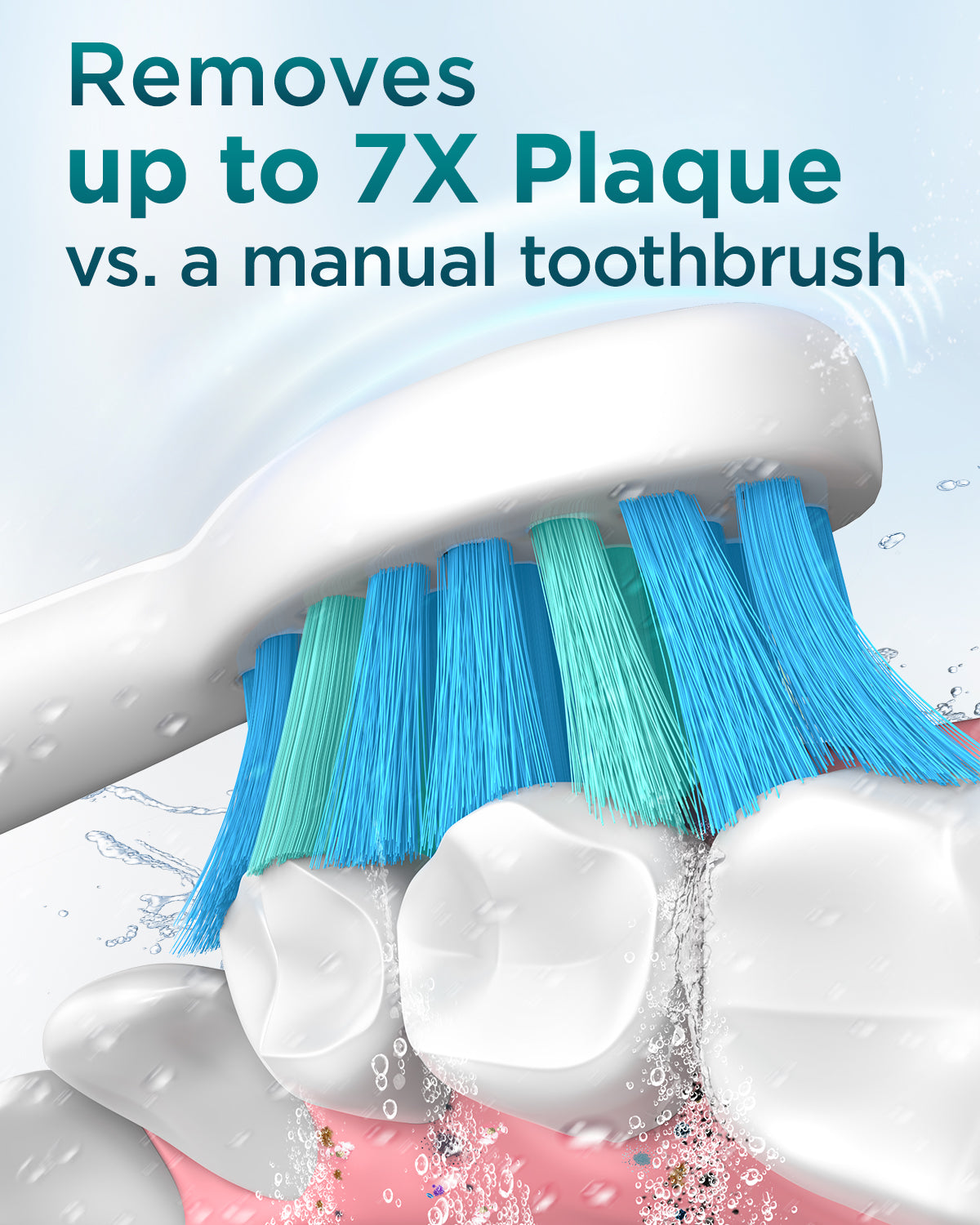 C8 Series Electric Toothbrush with 8 Heads & Travel Case, 5 Modes, Wall Mount, IPX7 Waterproof