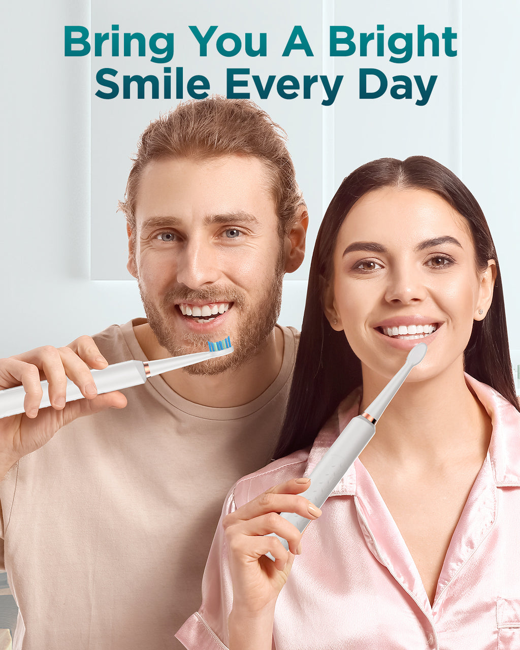 C8 Series Electric Toothbrush with 8 Heads & Travel Case, 5 Modes, Wall Mount, IPX7 Waterproof