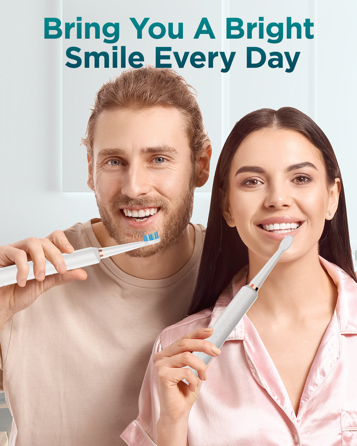 C8 Series Electric Toothbrush with 8 Heads & Travel Case, 5 Modes, Wall Mount, IPX7 Waterproof