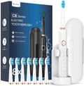 C8 Series Electric Toothbrush with 8 Heads & Travel Case, 5 Modes, Wall Mount, IPX7 Waterproof
