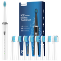 C7 Series Electric Toothbrush with 8 Brush Heads - Fast Charging & IPX7 Waterproof